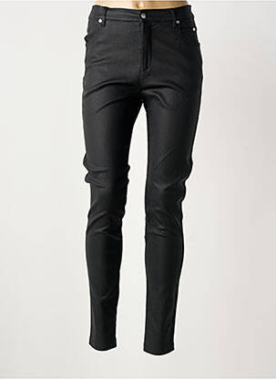 Pantalon slim talie înaltă talie înaltă negru MARBLE femeie