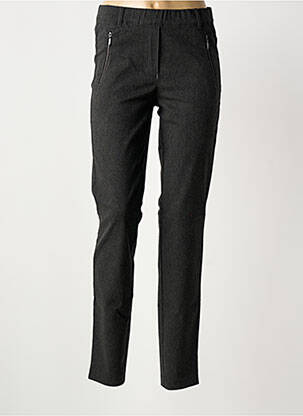 Pantalon slim talie elastică mărime normală gri STARK femeie