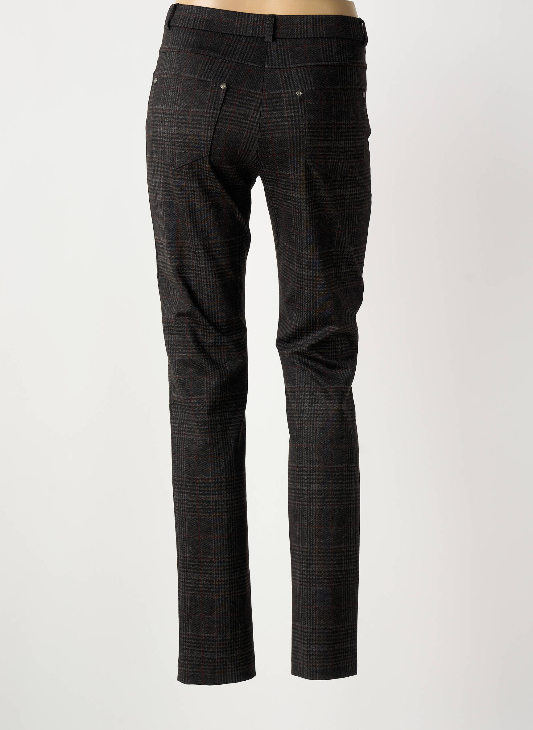 Pantalon slim elasticitate mărime normală gri GUY DUBOUIS femeie