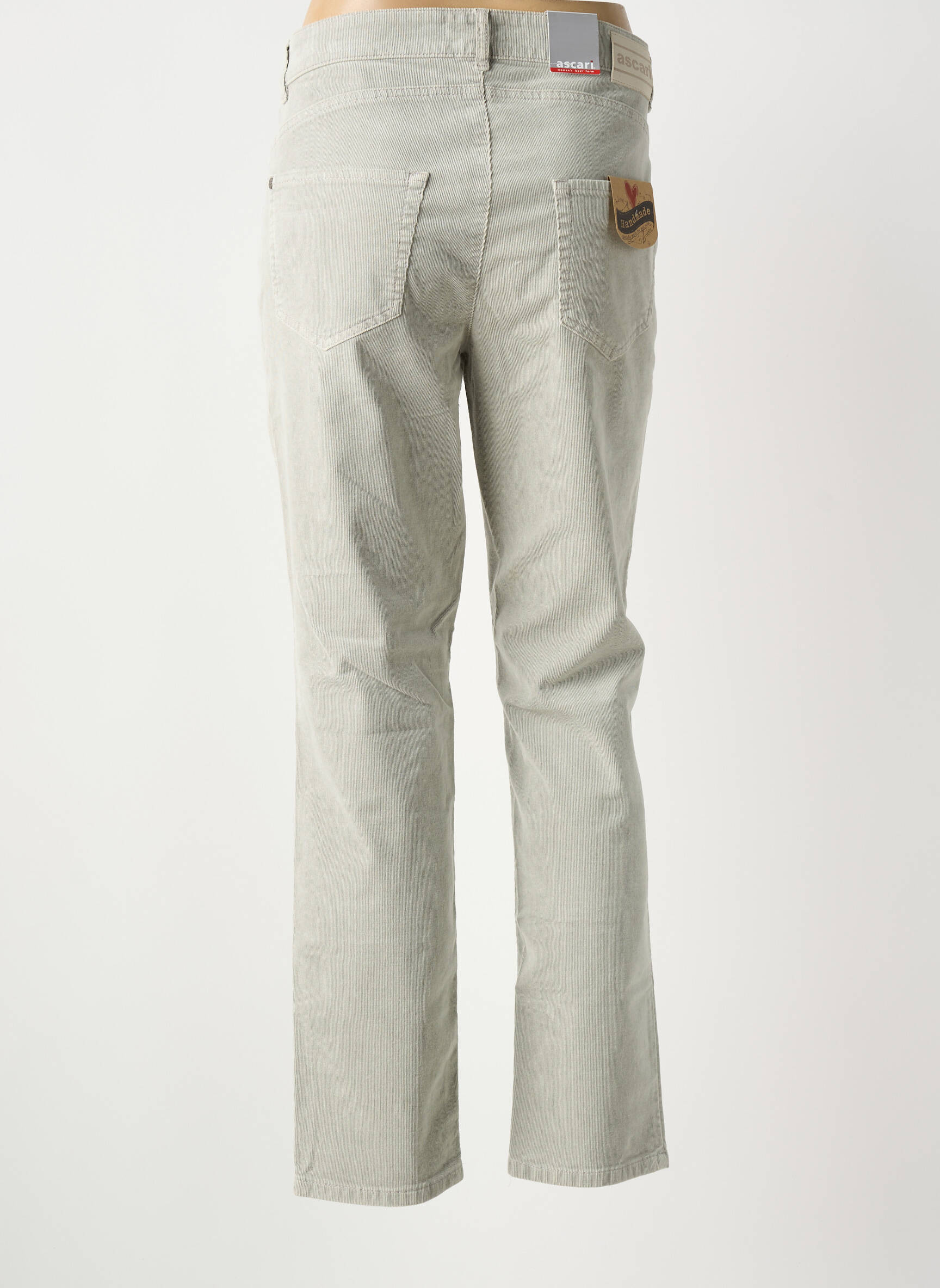 Pantalon drept elasticitate mărime normală gri ASCARI femeie