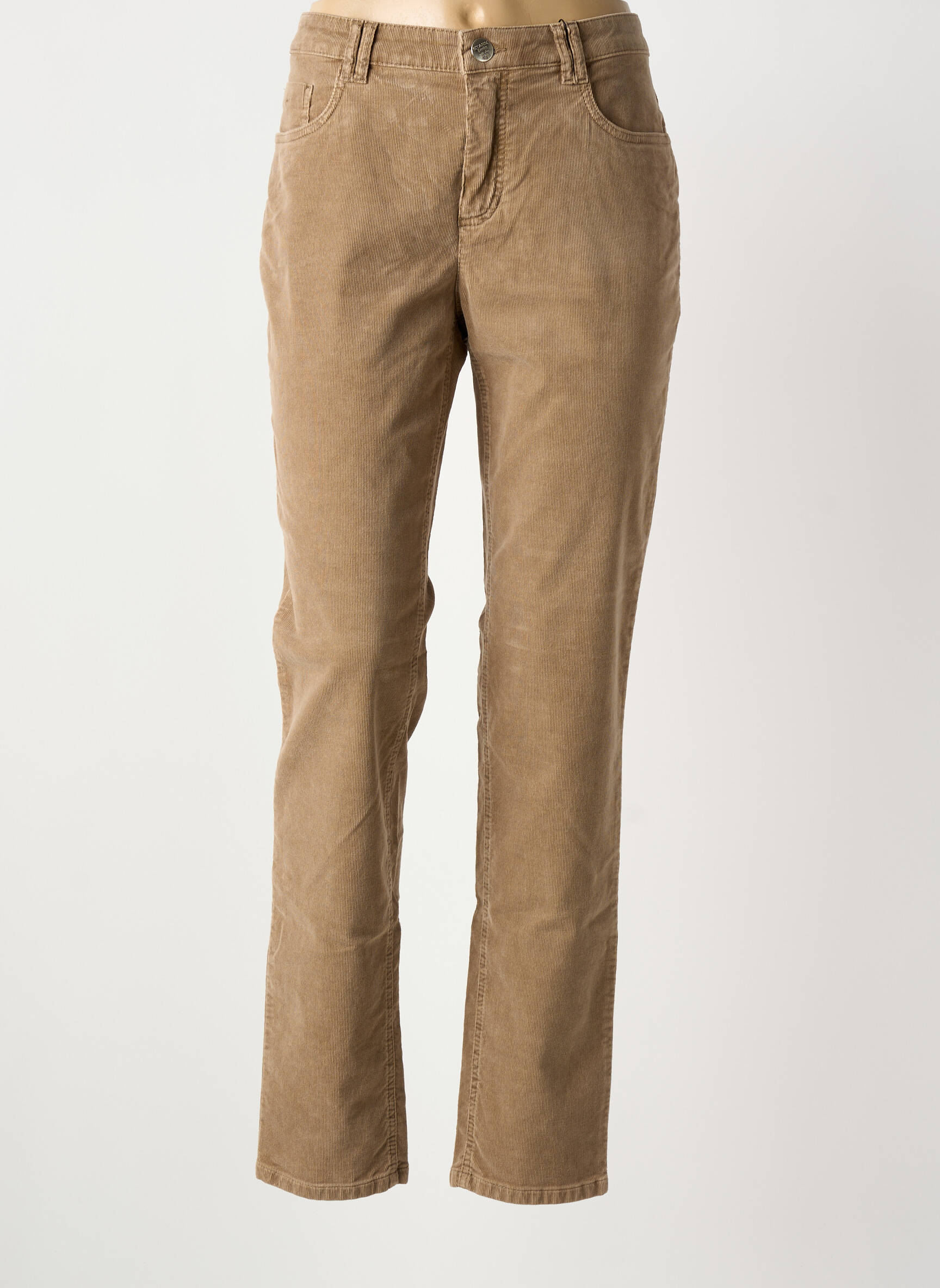 Pantalon slim elasticitate mărime normală maro STARK femeie