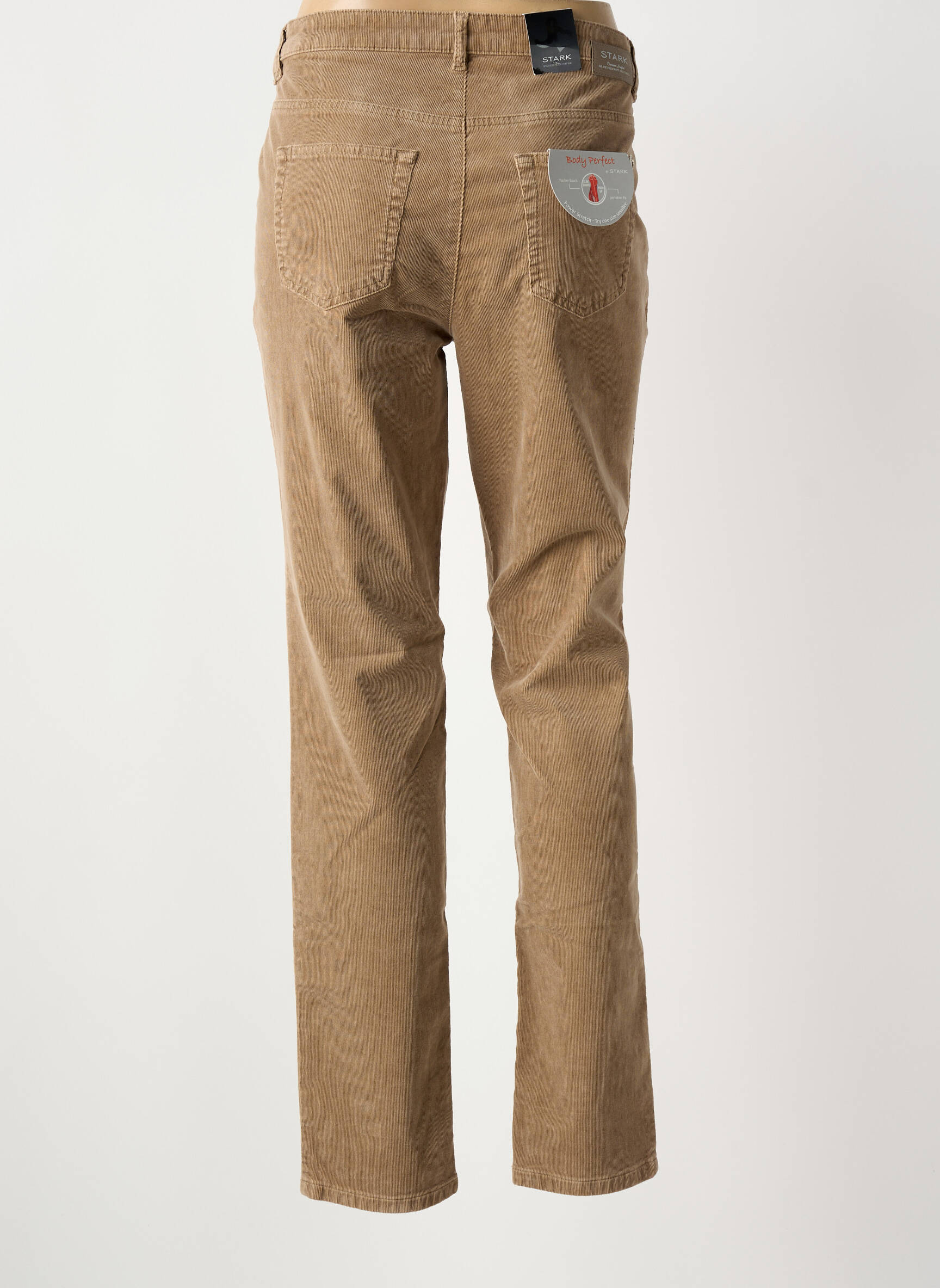 Pantalon slim elasticitate mărime normală maro STARK femeie