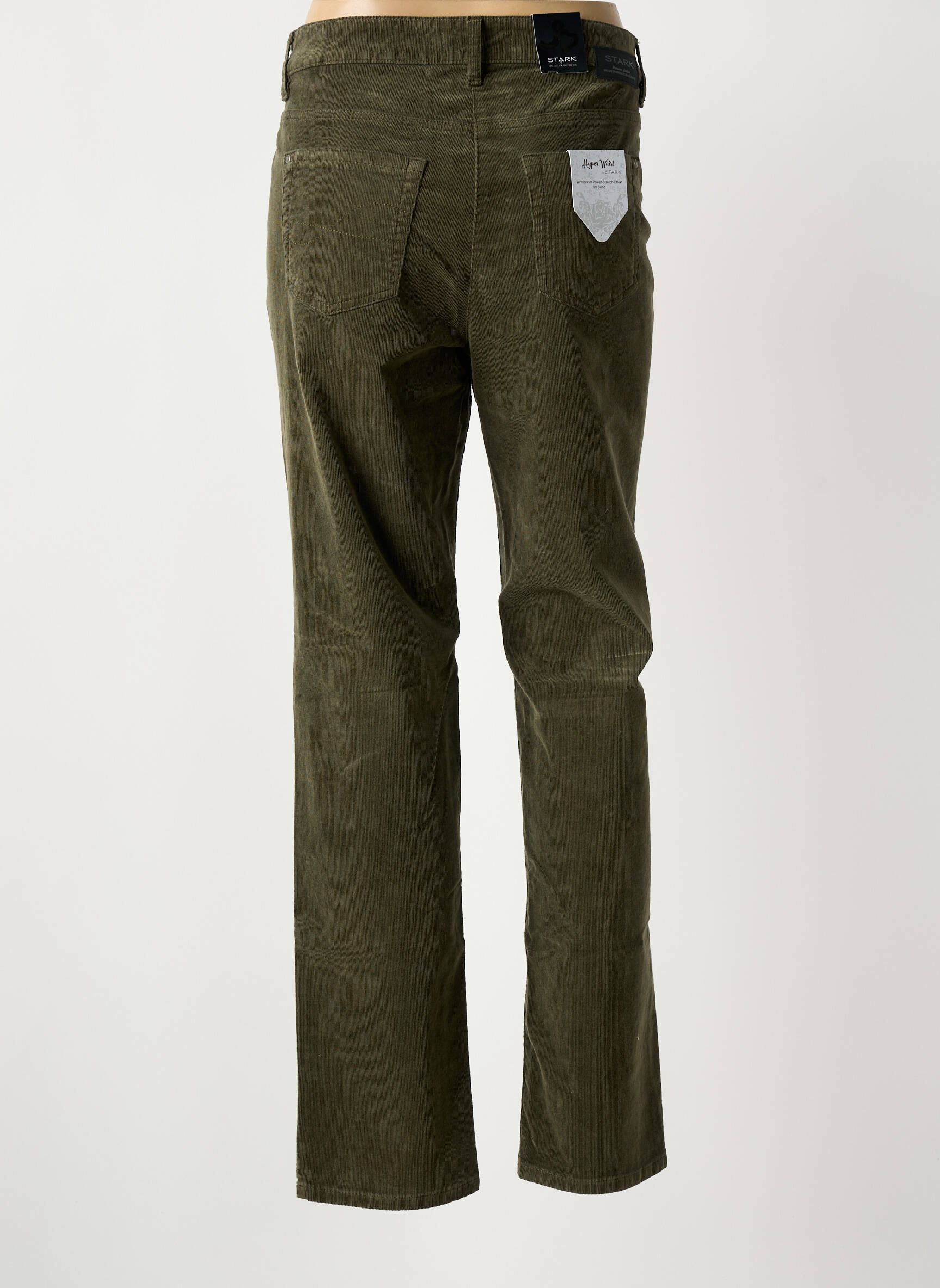 Pantalon slim elasticitate mărime normală verde STARK femeie