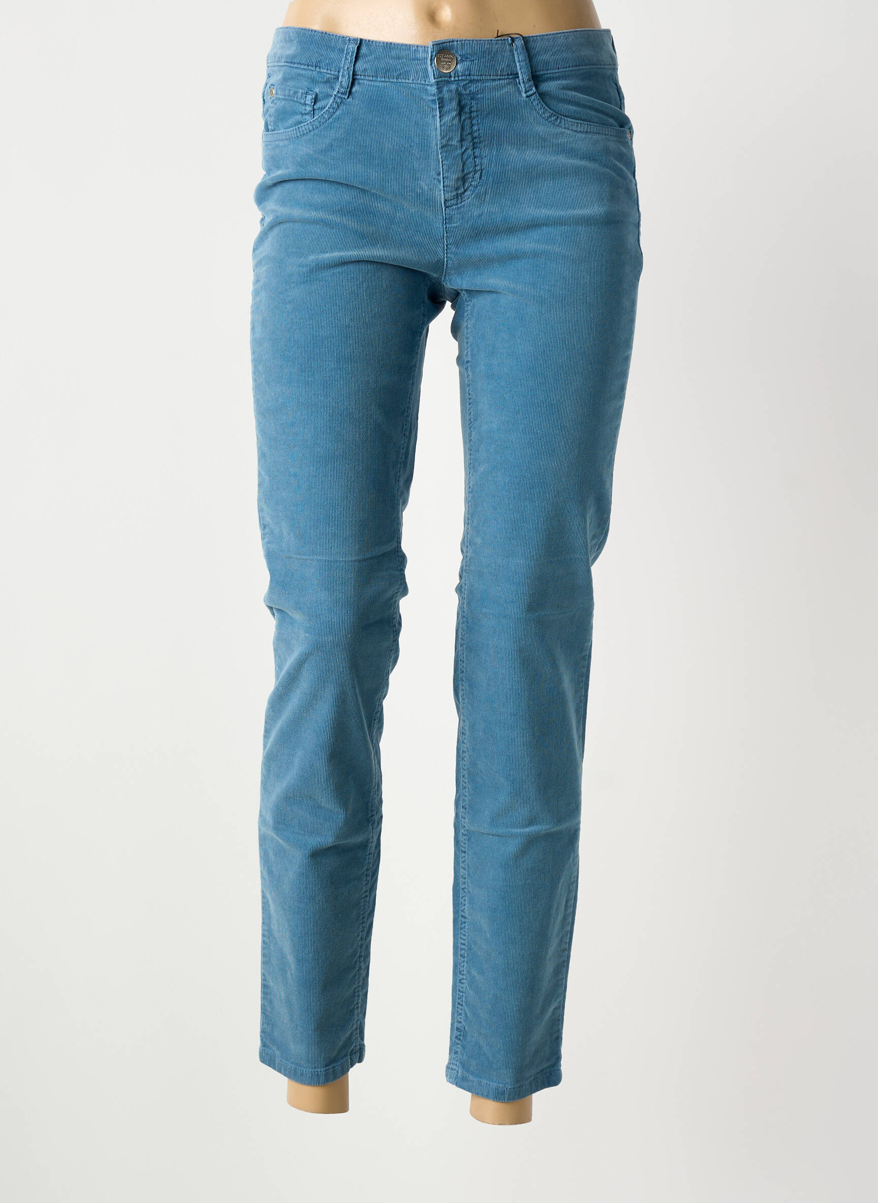 Pantalon 7/8 elasticitate mărime normală albastru STARK femeie