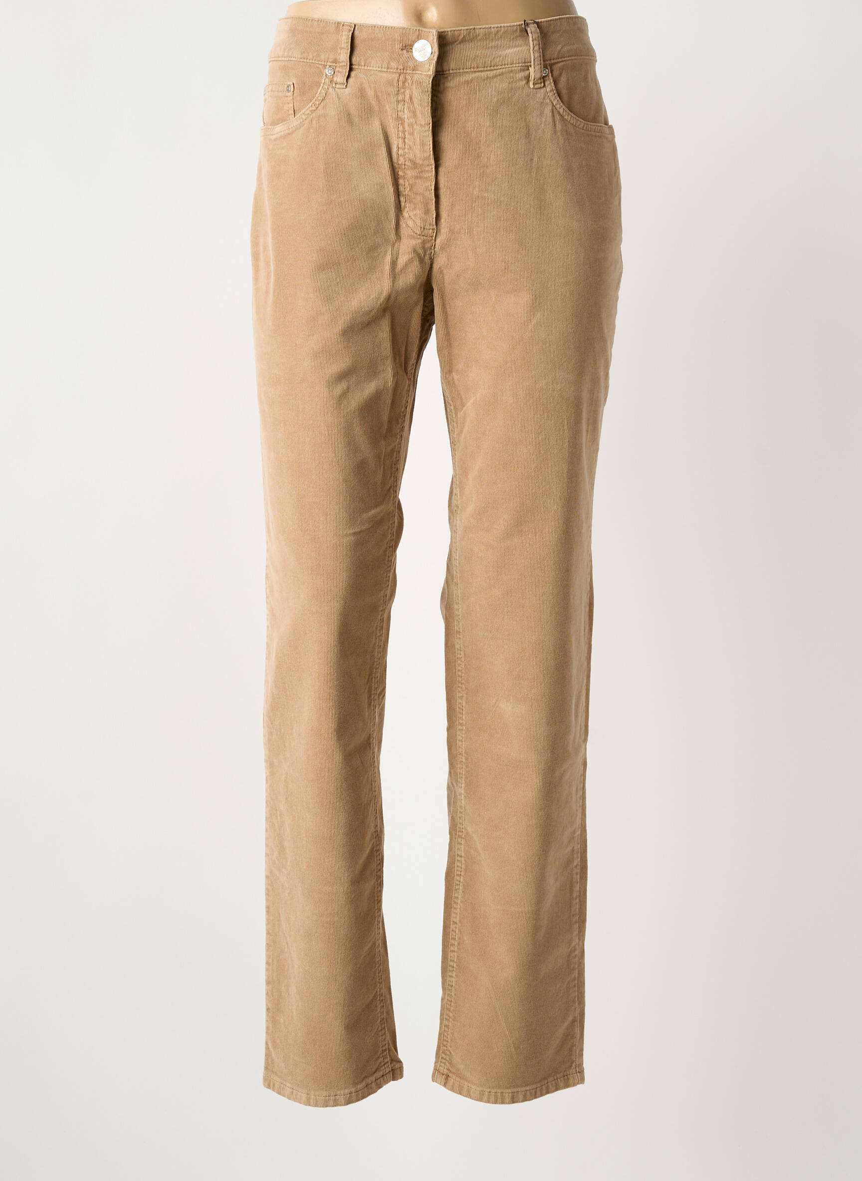Pantalon slim elasticitate mărime normală maro STARK femeie