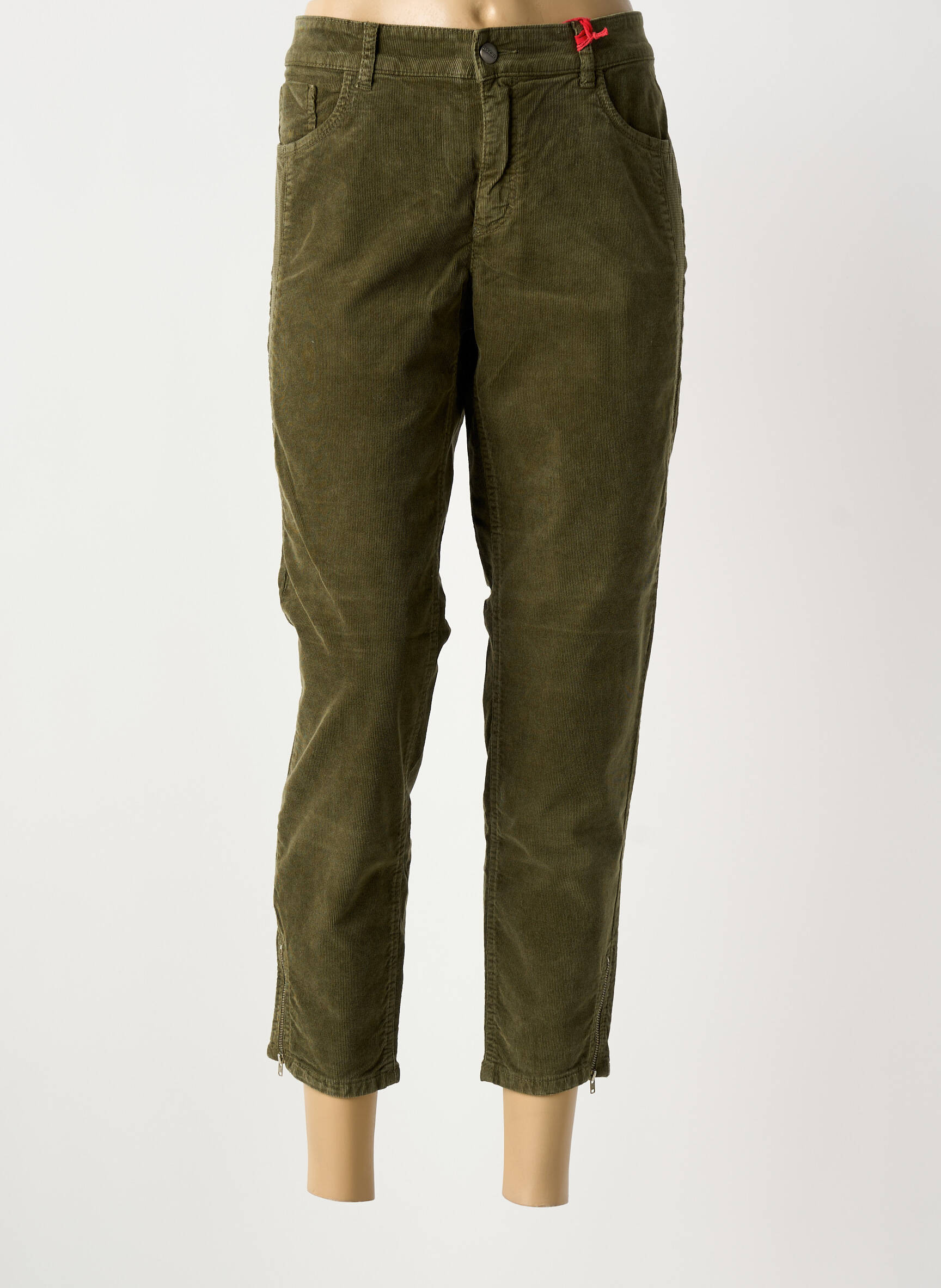 Pantalon 7/8 elasticitate mărime normală verde ASCARI femeie