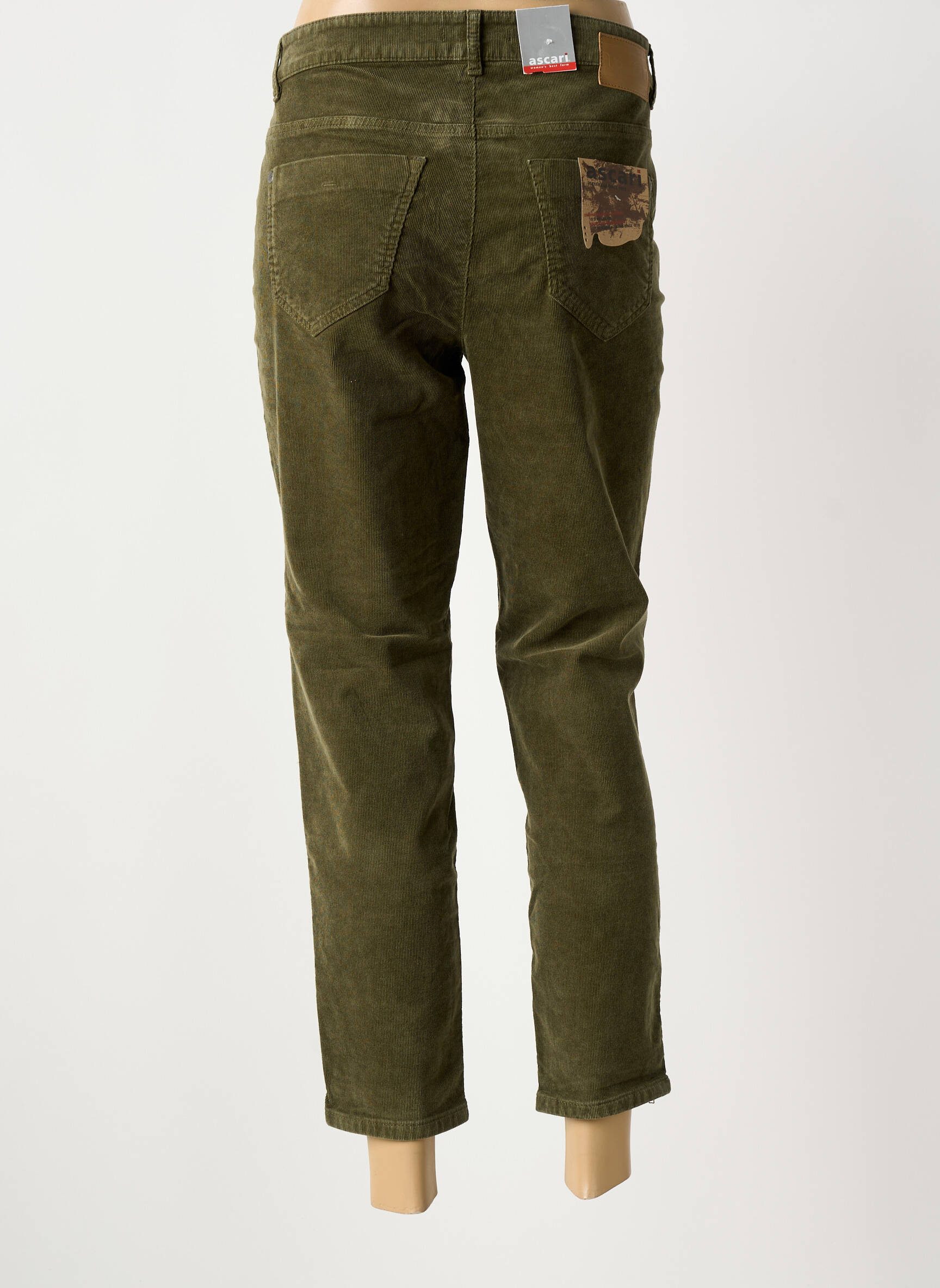 Pantalon 7/8 elasticitate mărime normală verde ASCARI femeie
