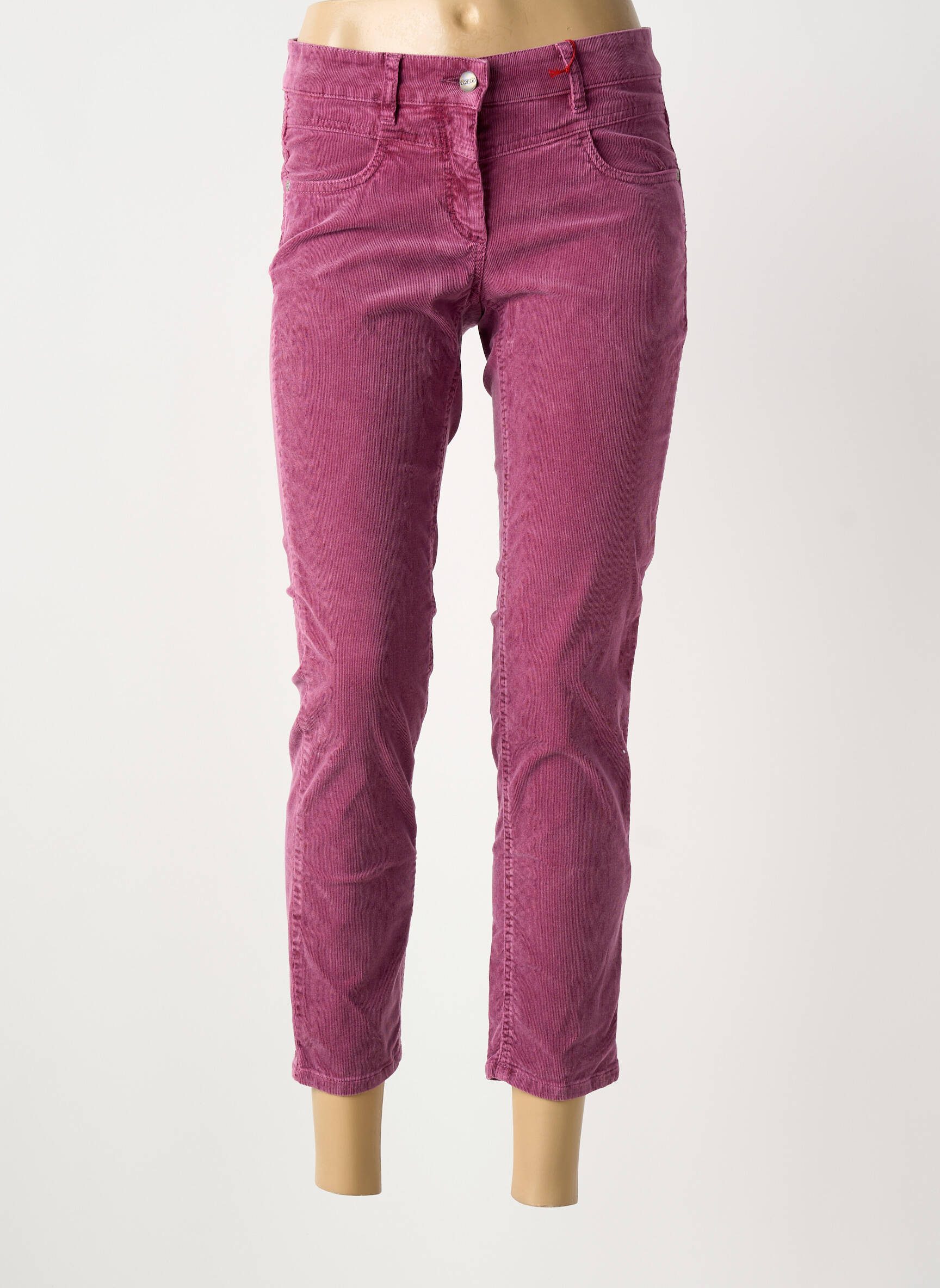 Pantalon 7/8 elasticitate talie joasă violet ASCARI femeie