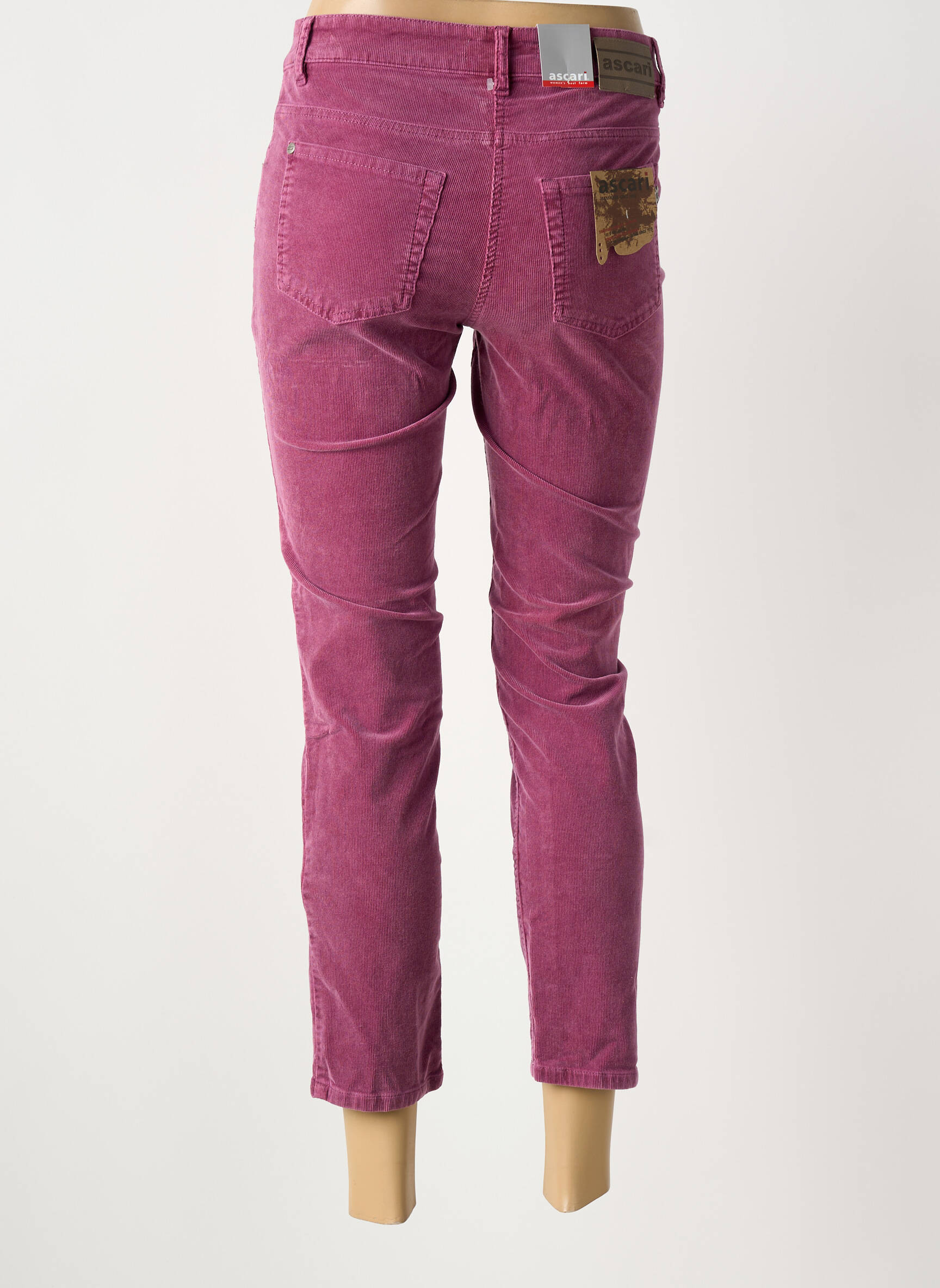 Pantalon 7/8 elasticitate talie joasă violet ASCARI femeie