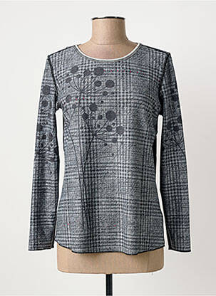 Top elasticitate mâneci lungi gri CAPUCCINO femeie