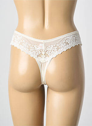 Tanga elasticitate bej ALNA LINGERIE femeie