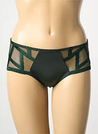 Shorty țesătură satinată verde LOUISA BRACQ femme