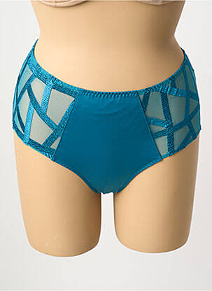 Chilot cu talie înaltă albastru LOUISA BRACQ femeie