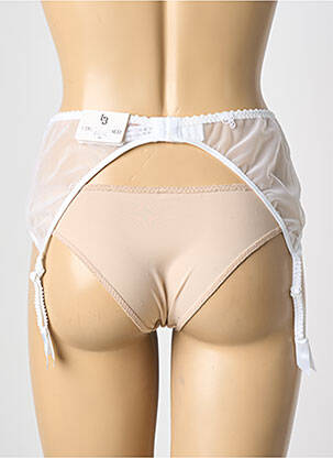 Corset/jartieră broderie alb LOUISA BRACQ femeie