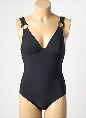 Costum de baie dintr-o singură piesă bretele elastice reglabile negru AUBADE femeie