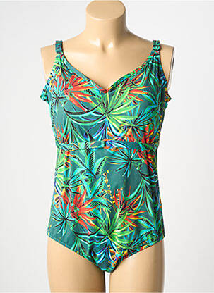 Costum de baie dintr-o singură piesă imprimeu fantezie verde ROSE POMME femeie