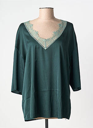 Top/caraco țesătură satinată verde SIMONE PERELE femeie