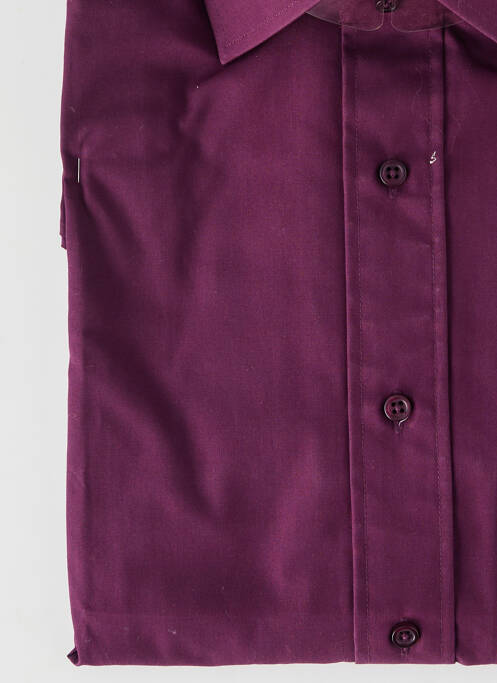 Cămașă cu mâneci lungi manșete cu nasturi violet WEDDING homme