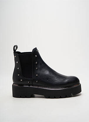 Botine/ghete material neted toc de 4 la 6 cm negru CAFE NOIR femeie