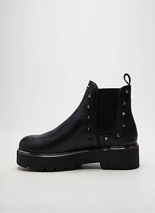 Botine/ghete material neted toc de 4 la 6 cm negru CAFE NOIR femeie