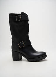 Botine/ghete material neted toc de 7 la 9 cm negru PAOYAMA femme