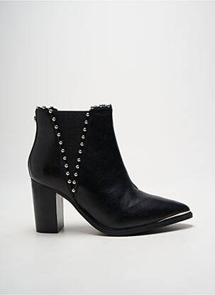 Botine/ghete material neted toc de 7 la 9 cm negru STEVE MADDEN femeie