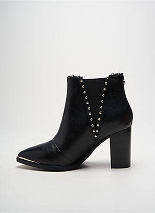Botine/ghete material neted toc de 7 la 9 cm negru STEVE MADDEN femeie