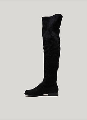 Cizme peste genunchi vârf rotund toc plat până la 3 cm negru STEVE MADDEN femeie