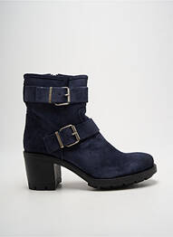 Botine/ghete nubuc toc de 4 la 6 cm albastru PAOYAMA femme