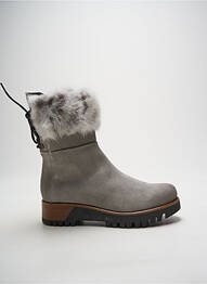 Botine/ghete nubuc toc de 4 la 6 cm gri MANAS femme