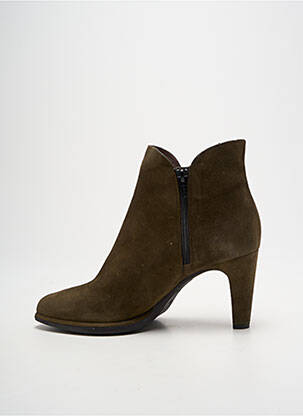 Botine/ghete nubuc toc de 7 la 9 cm verde WONDERS femeie