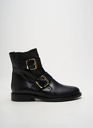 Botine/ghete material neted toc plat până la 3 cm negru ELISA LANCI femeie