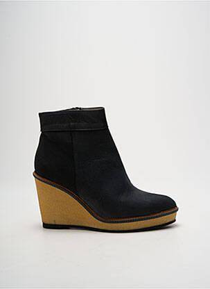 Botine/ghete vârf ascuțit toc de 7 la 9 cm negru GADEA femeie