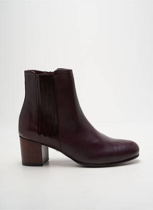 Botine/ghete material neted toc de 4 la 6 cm violet PARE GABIA femeie