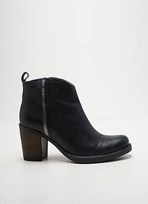 Botine/ghete material neted toc de 4 la 6 cm negru MKD femeie