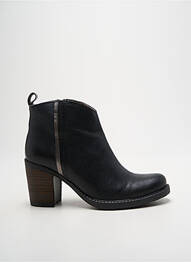 Botine/ghete material neted toc de 4 la 6 cm negru MKD femme