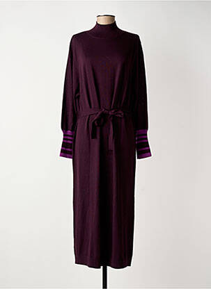 Rochie lungă mâneci lungi mâneci lungi violet CHLOÉ STORA femeie