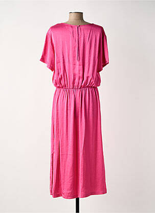 Rochie midi mâneci scurte mâneci scurte roz AMERICAN VINTAGE femeie