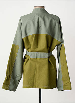 Jachete casual finisaj interior dublat verde CHLOÉ STORA femeie