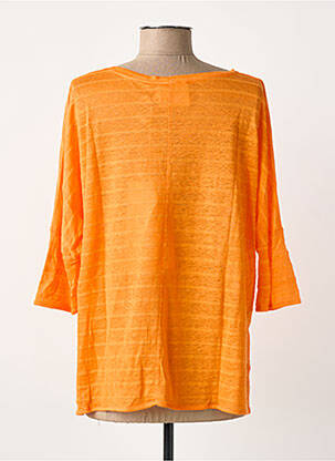 Tricou mâneci 3/4 mâneci 3/4 portocaliu ABSOLUT CASHMERE femeie