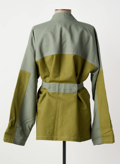 Jachete casual finisaj interior dublat verde CHLOÉ STORA femme