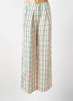 Pantalon larg bej CHLOÉ STORA femeie