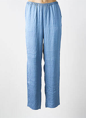 Pantalon drept talie elastică mărime normală albastru AMERICAN VINTAGE femeie