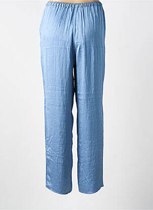 Pantalon drept talie elastică mărime normală albastru AMERICAN VINTAGE femeie