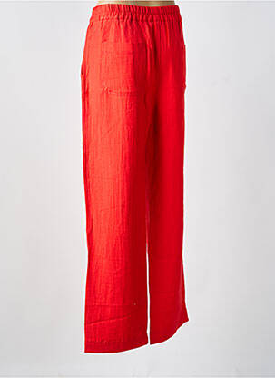 Pantalon drept țesătură poplin mărime normală roșu CHLOÉ STORA femeie