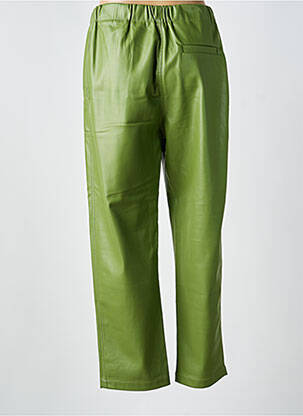 Pantalon chino închidere cu fermoar sub clapetă cu nasturi mărime normală verde CHLOÉ STORA femeie