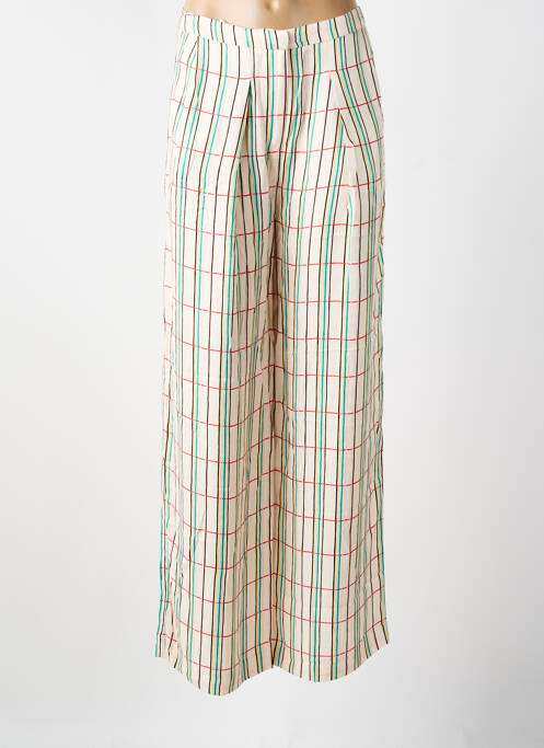 Pantalon larg bej CHLOÉ STORA femeie