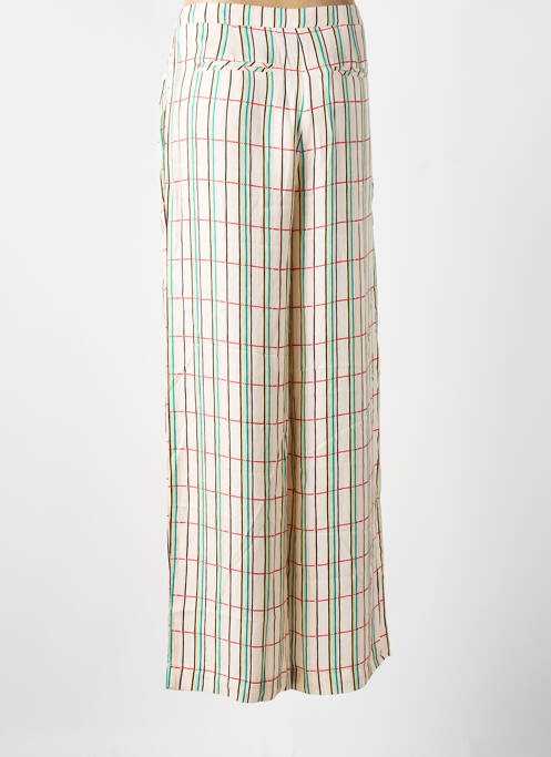 Pantalon larg bej CHLOÉ STORA femeie