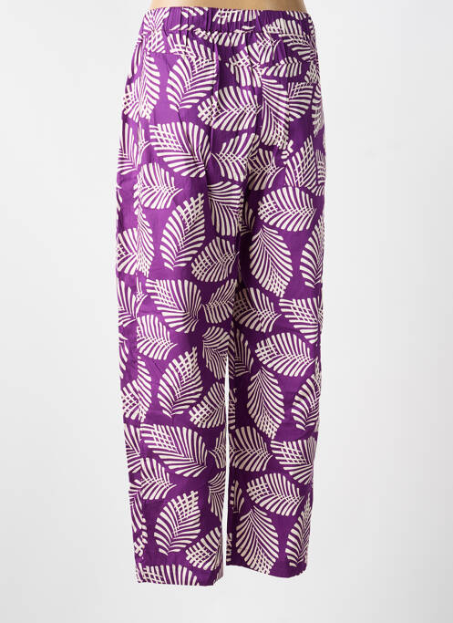 Pantalon drept violet CHLOÉ STORA femeie