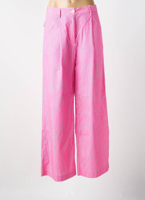 Pantalon larg roz CHLOÉ STORA femeie